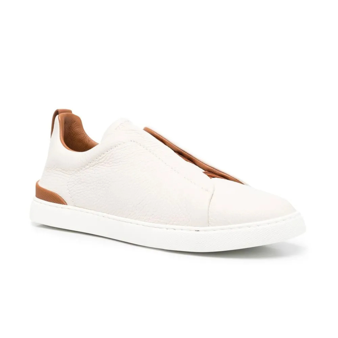 Zegna Triple Stitch bege claro/caramelo
