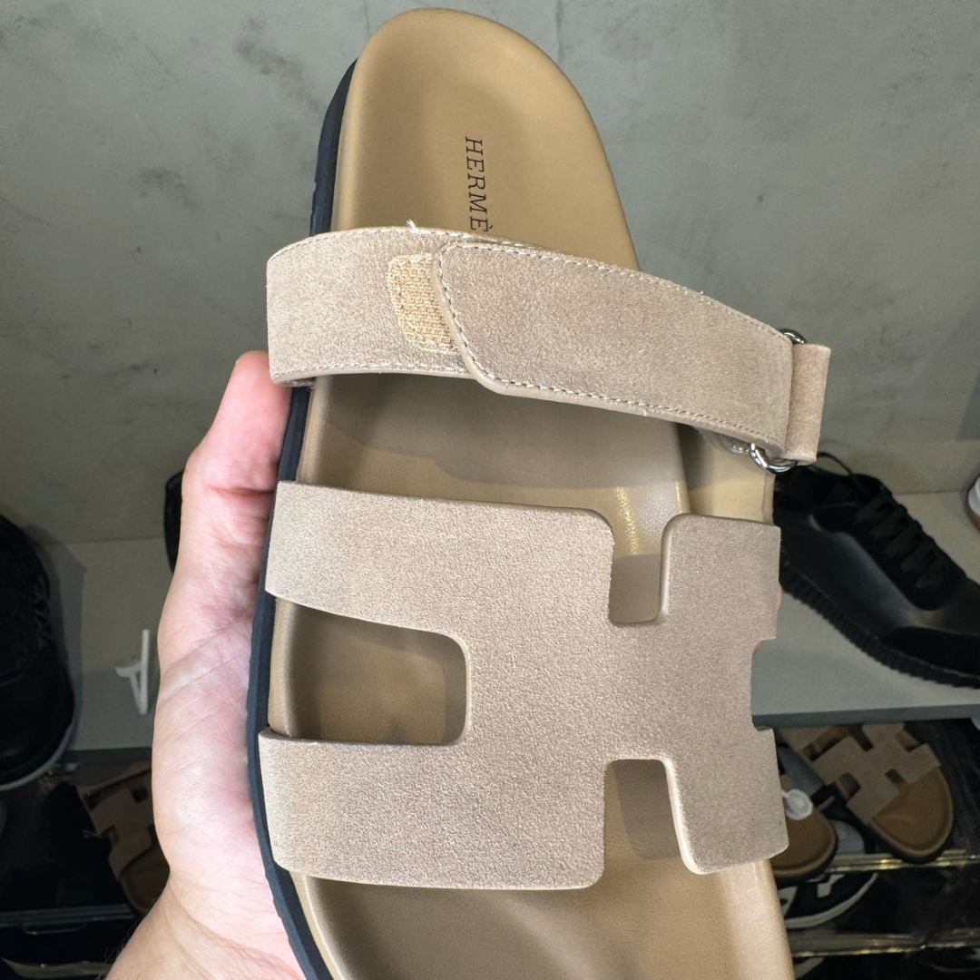 Sandália Chypre Hermes Bege (PRONTA ENTREGA)