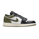 Air Jordan 1 Low Black Toe Medium Olive