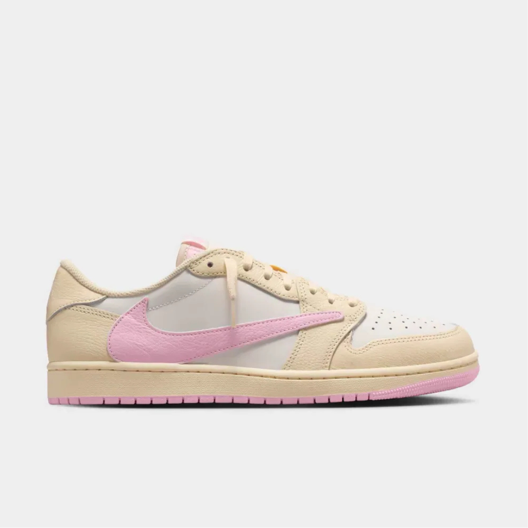 Travis Scott x Air Jordan 1 Low Sail Shy Pink Muslin