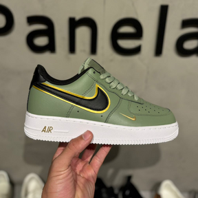 Nike Air Force 1 '07 LV8 Double Swoosh Olive Gold Black