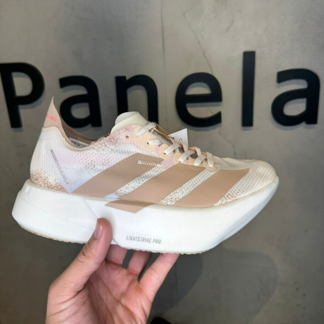 Tênis Adizero Adios Pro 4 (Branco/Bege)