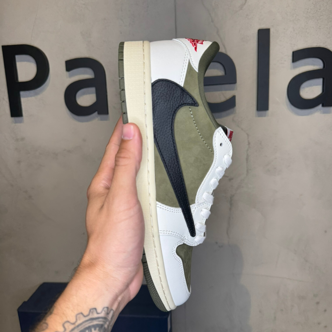 Air Jordan 1 Low Og Sp x Travis Scott Medium Olive (PRONTA ENTREGA)