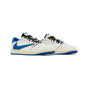 Fragment x Travis Scott x Air Jordan 1 Low OG SP Sail Military Blue