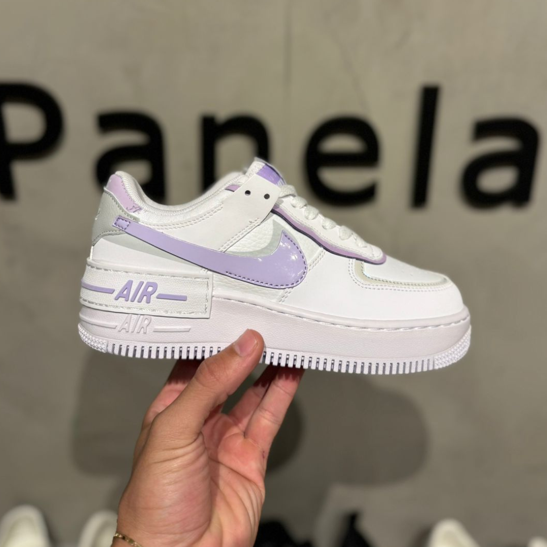 Tênis Nike Air Force 1 Shadow White Lilac