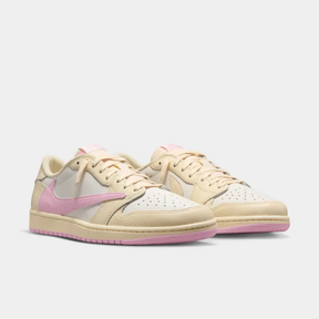 Travis Scott x Air Jordan 1 Low Sail Shy Pink Muslin