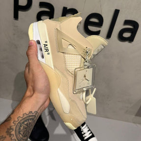 Off-White x Air Jordan 4 Sail (PRONTA ENTREGA)