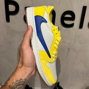 Tênis Air Jordan 1 Low x Travis Scott "Canary" Amarelo