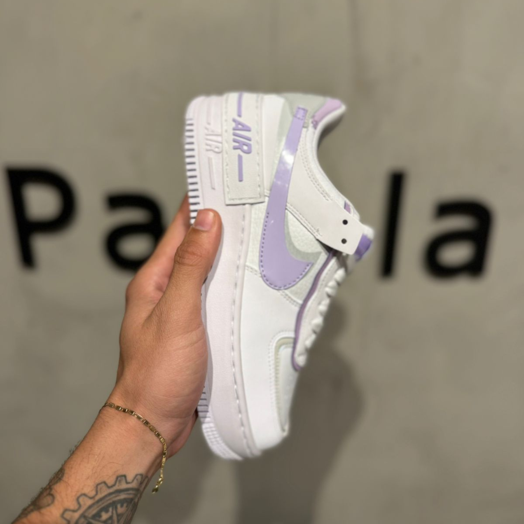 Tênis Nike Air Force 1 Shadow White Lilac