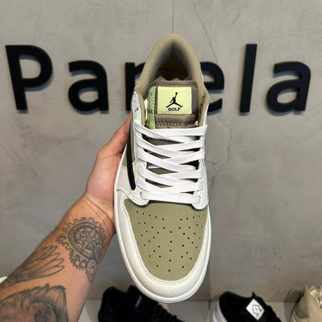 Tênis Nike Travis Scott x Air Jordan 1 Low Golf Tênis Nike Travis Scott x Air Jordan 1 Low Golf