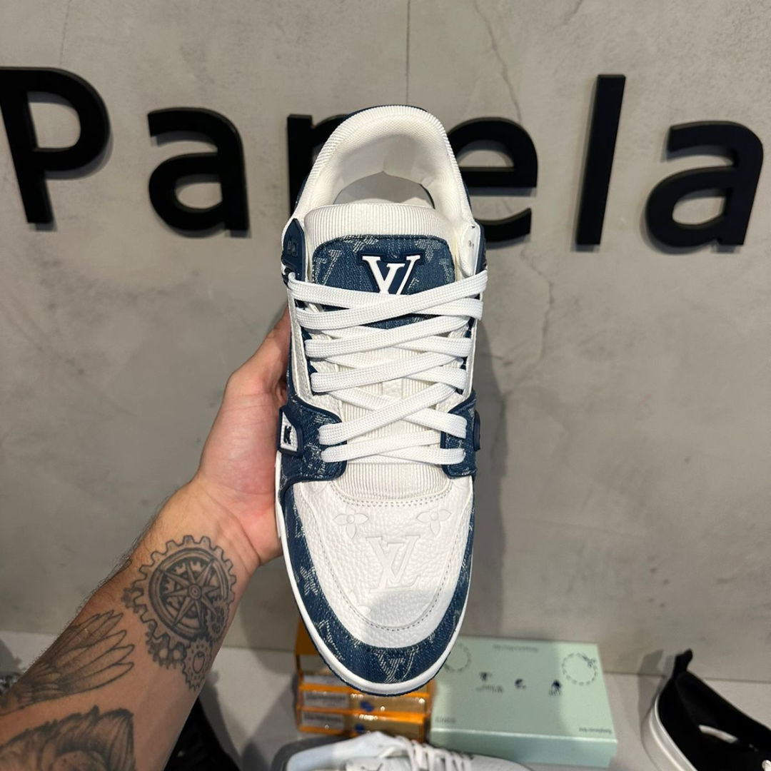 LV Trainer Azul e Branco (PRONTA ENTREGA)