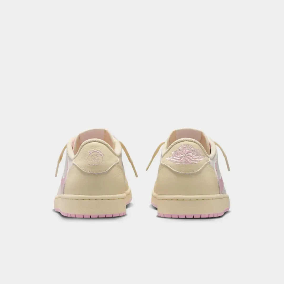 Travis Scott x Air Jordan 1 Low Sail Shy Pink Muslin