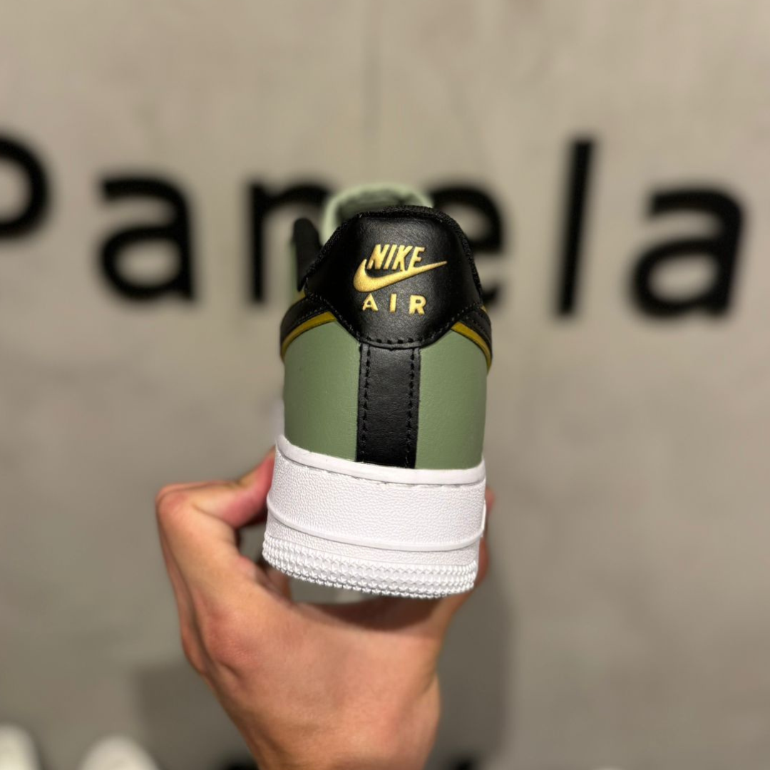 Nike Air Force 1 '07 LV8 Double Swoosh Olive Gold Black