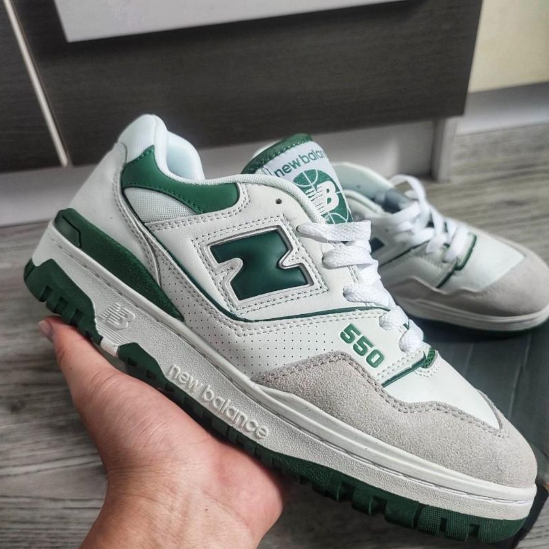 New Balance 550 Green White